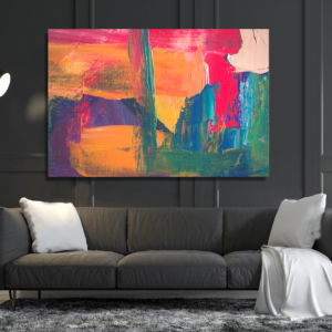 ABSTRACT COLORART WITH DEFINED BRUSH STROKES