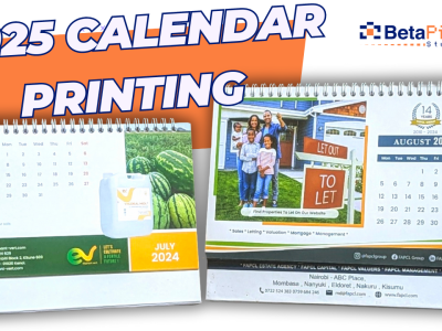 2025 calendar printing - kenya , Betapixel Studios